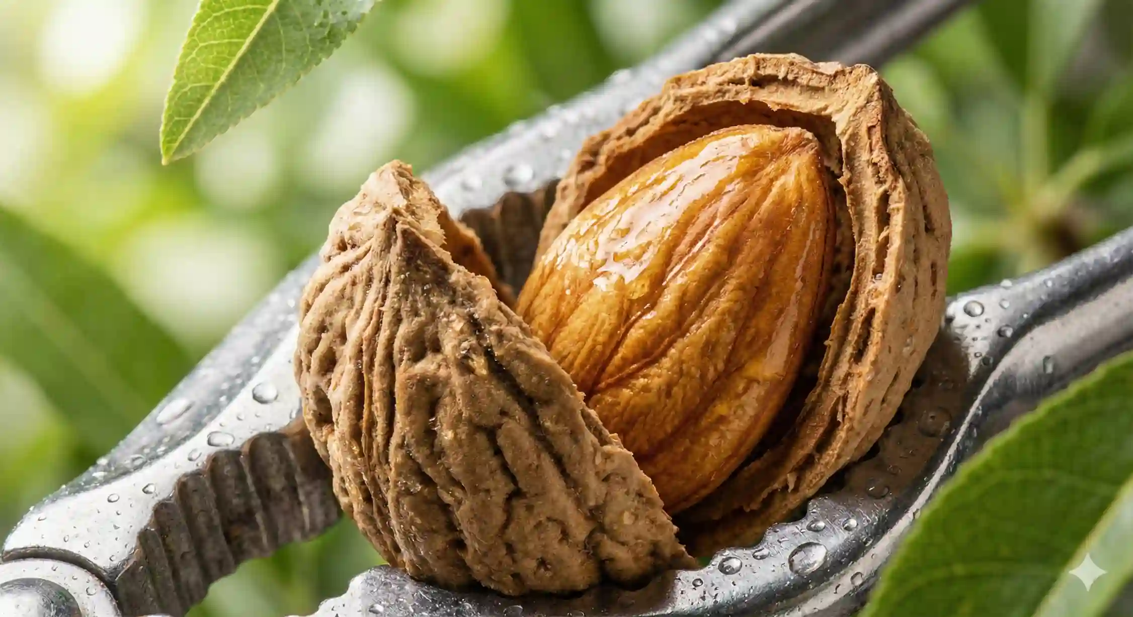 مغز با کیفیت و پوست سنگی میوه نهال بادام تونو.